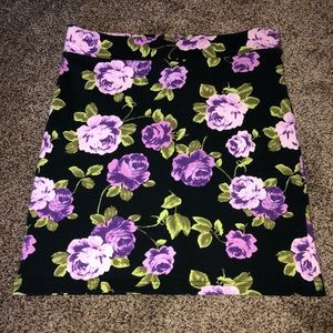 Floral Bodycon Skirt